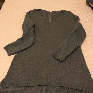 Gray long sweater